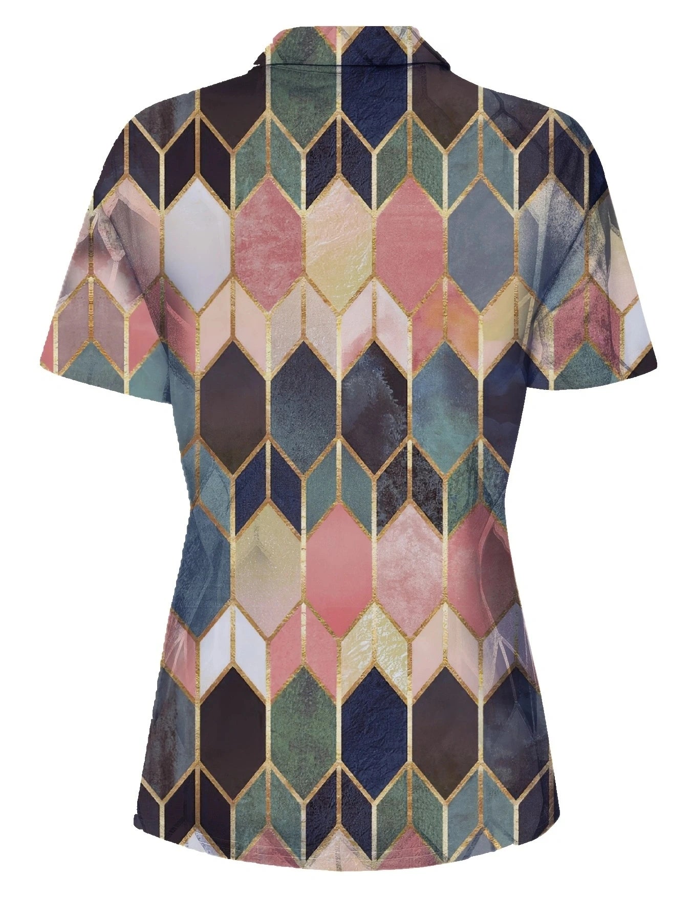 Camisa polo feminina versátil para todas as estações