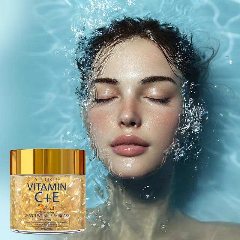 Cápsulas Anti-Rugas YUITIKUE Vitamina C + E | Efeito 2 Minutos 60g
