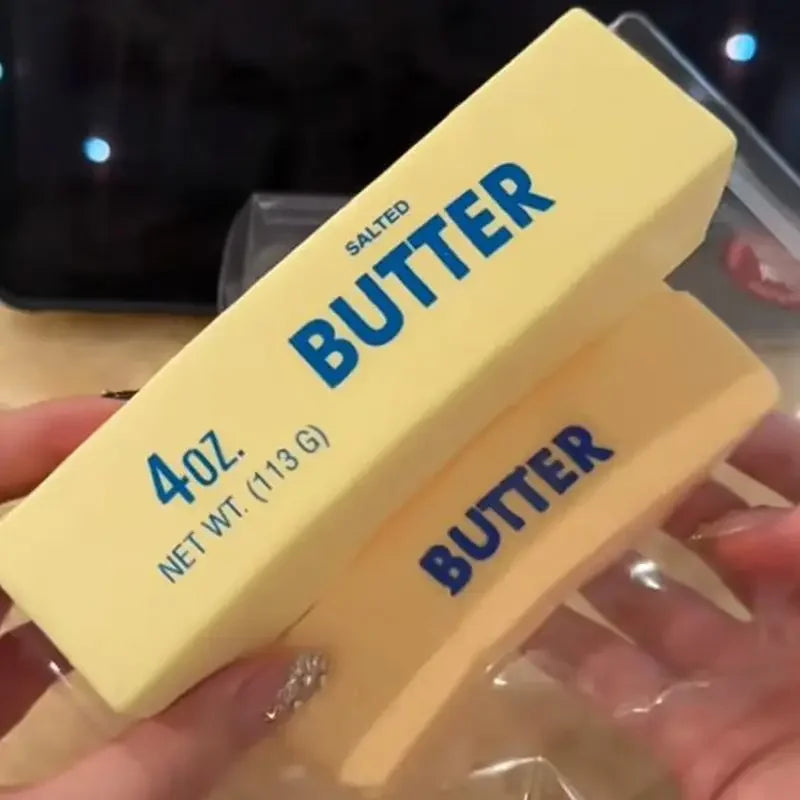 Brinquedo Anti-stress Squishy Queijo Butter Stick Fidget Toy