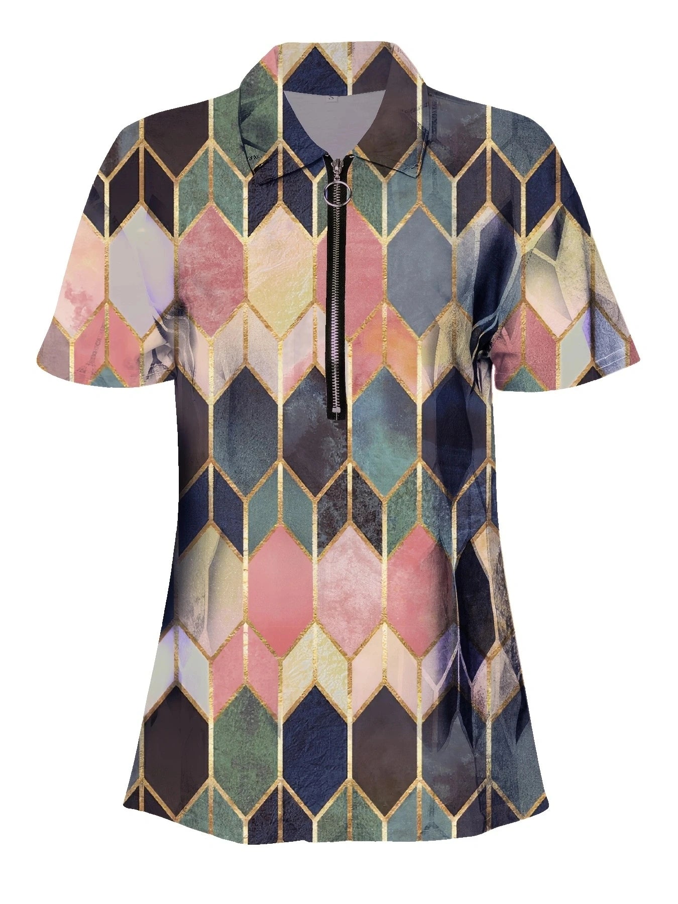 Camisa polo feminina versátil para todas as estações